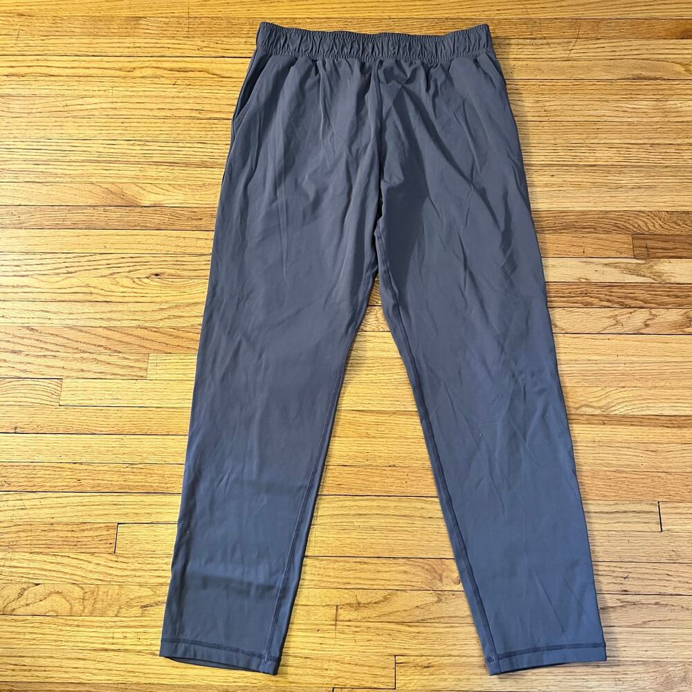 Zyia Active Pants Womens Large Athleisure Running Walking Sporty Gym Ankle Gray